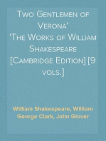 Two Gentlemen of Verona
The Works of William Shakespeare [Cambridge Edition] [9 vols.]