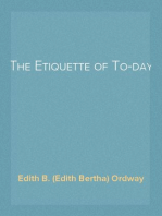 The Etiquette of To-day