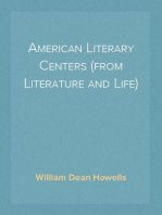 American Literary Centers (from Literature and Life)