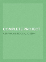 Complete Project Gutenberg Abraham Lincoln Writings