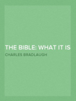 The Bible: what it is