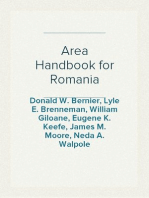 Area Handbook for Romania