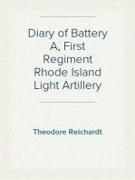 Diary of Battery A, First Regiment Rhode Island Light Artillery