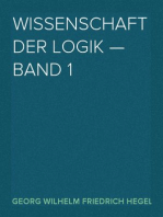 Wissenschaft der Logik — Band 1