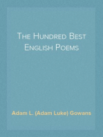 The Hundred Best English Poems