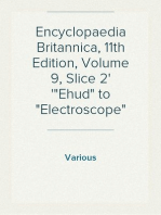 Encyclopaedia Britannica, 11th Edition, Volume 9, Slice 2
"Ehud" to "Electroscope"