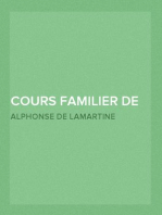 Cours Familier de Littérature (Volume 17)
Un entretien par mois