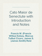Cato Maior de Senectute with Introduction and Notes
