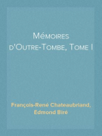 Mémoires d'Outre-Tombe, Tome I