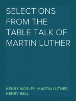 Selections from the Table Talk of Martin Luther