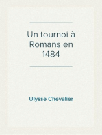 Un tournoi à Romans en 1484