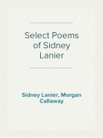 Select Poems of Sidney Lanier