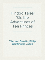 Hindoo Tales
Or, the Adventures of Ten Princes