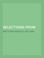 Selections from the Prose Works of Matthew Arnold