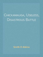 Chickamauga, Useless, Disastrous Battle