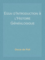 Essai d'Introduction à l'Histoire Généalogique