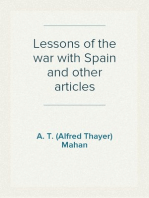 Lessons of the war with Spain and other articles