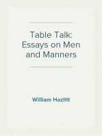 Table Talk: Essays on Men and Manners