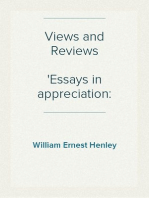 Views and Reviews
Essays in appreciation: Literature