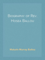 Biography of Rev. Hosea Ballou