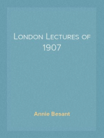 London Lectures of 1907