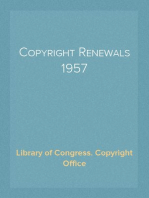Copyright Renewals 1957