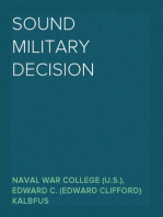Sound Military Decision