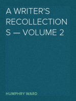 A Writer's Recollections — Volume 2
