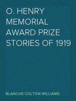 O. Henry Memorial Award Prize Stories of 1919