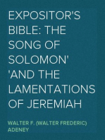 Expositor's Bible: The Song of Solomon
and the Lamentations of Jeremiah