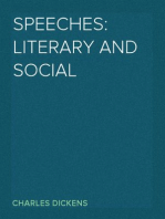 Speeches: Literary and Social