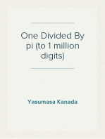 One Divided By pi (to 1 million digits)