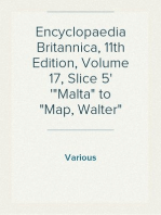 Encyclopaedia Britannica, 11th Edition, Volume 17, Slice 5
"Malta" to "Map, Walter"