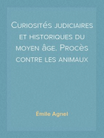 Curiosités judiciaires et historiques du moyen âge. Procès contre les animaux