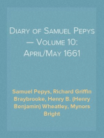 Diary of Samuel Pepys — Volume 10: April/May 1661