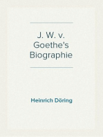 J. W. v. Goethe's Biographie