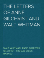 The Letters of Anne Gilchrist and Walt Whitman