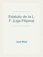 Estatuto de la L. F. (Liga Filipina)