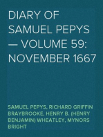 Diary of Samuel Pepys — Volume 59: November 1667