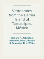 Vertebrates from the Barrier Island of Tamaulipas, México