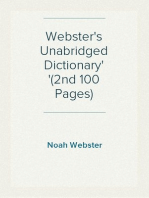 Webster's Unabridged Dictionary
(2nd 100 Pages)