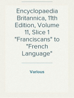 Encyclopaedia Britannica, 11th Edition, Volume 11, Slice 1 "Franciscans" to "French Language"