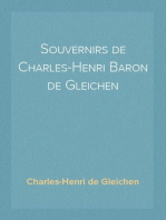 Souvernirs de Charles-Henri Baron de Gleichen