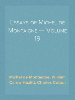 Essays of Michel de Montaigne — Volume 19