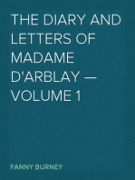 The Diary and Letters of Madame D'Arblay — Volume 1