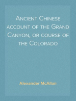 Ancient Chinese account of the Grand Canyon, or course of the Colorado