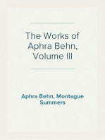 The Works of Aphra Behn, Volume III