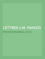 Lettres à M. Panizzi - 3eme édition, Tome I
