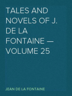 Tales and Novels of J. de La Fontaine — Volume 25