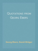 Quotations from Georg Ebers